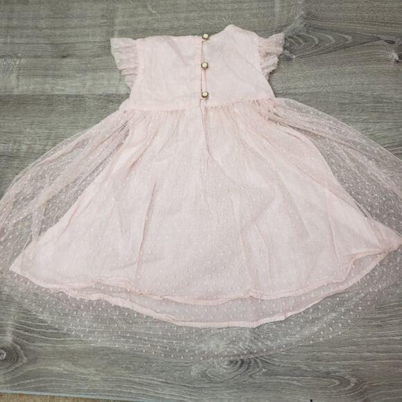 Jillians Closet Infant Pink Swiss Dot Tulle Party Dress 18M birthday princess - Picture 2 of 10
